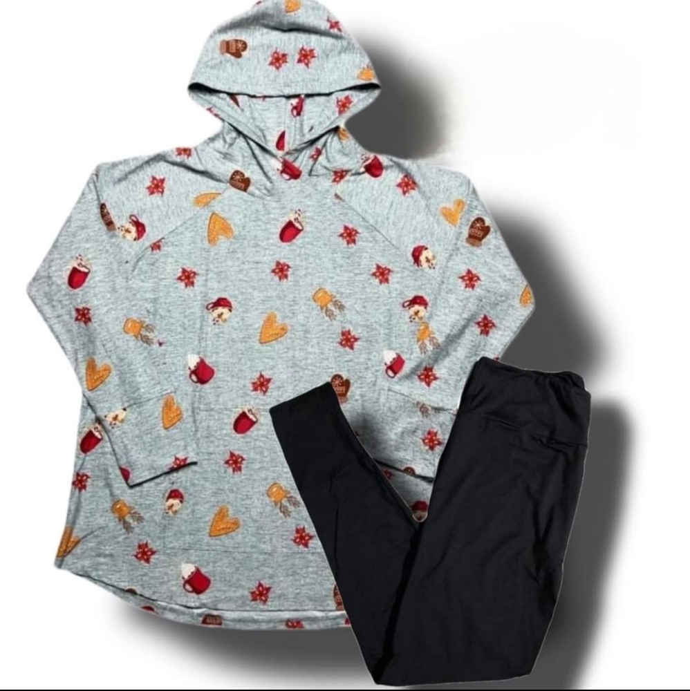 Lularoe XL Amber Hoodie TC Leggings